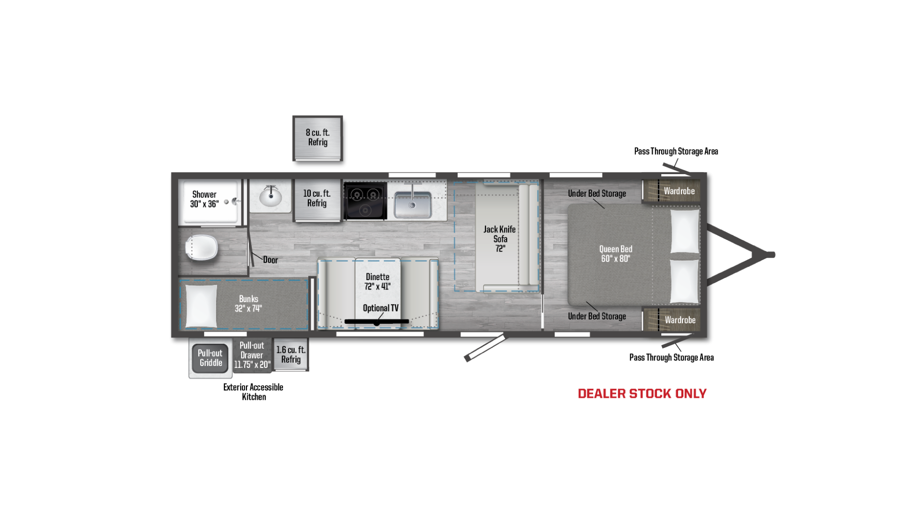 2026 Winnebago Access 26BH floor plan